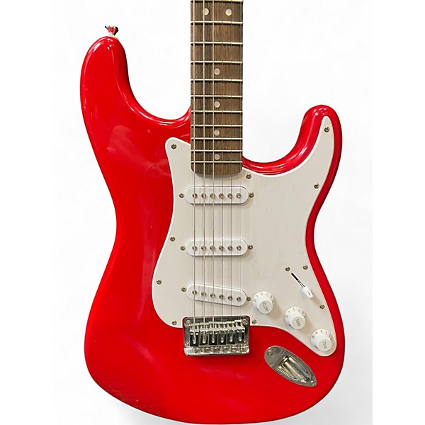 Used Squier SONIC STRATOCASTER RED Solid Body Electric Guitar