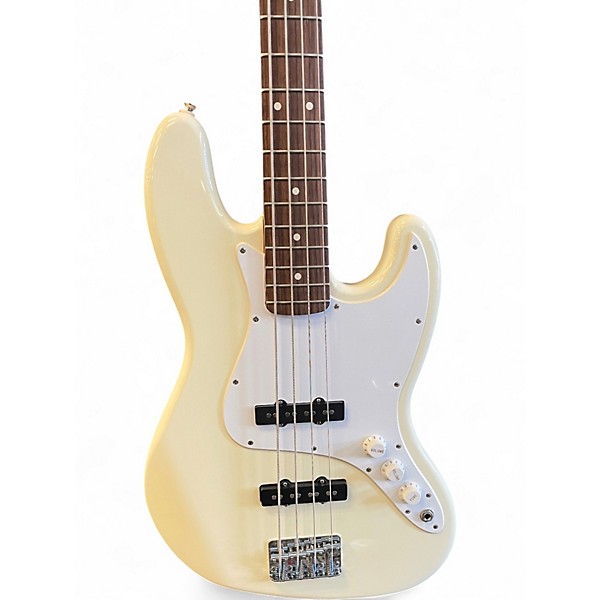 Used Fender 1994 "Squire Series" Jazz Bass Olympic White Electric Bass Guitar