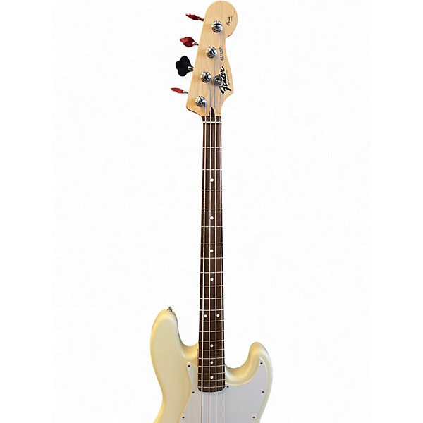 Used Fender 1994 "Squire Series" Jazz Bass Olympic White Electric Bass Guitar