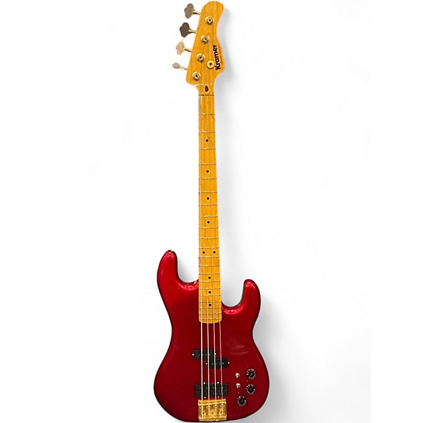 Used Kramer Pioneer Series Metallic Red Electric Bass Guitar