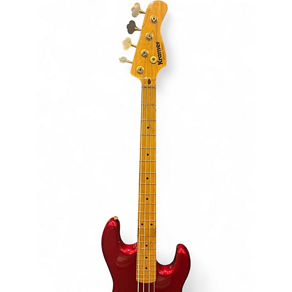 Used Kramer Pioneer Series Metallic Red Electric Bass Guitar