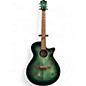 Used Ibanez AEG70-EBH Emerald Green Acoustic Electric Guitar thumbnail