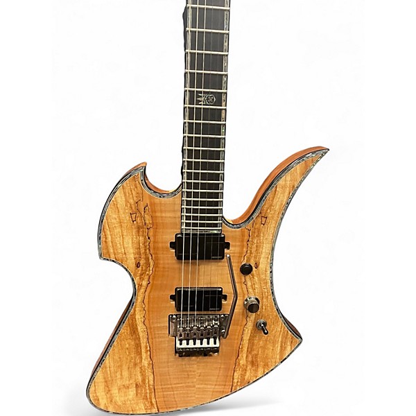 Used B.C. Rich Mockingbird Extreme Exotic Neck Thru Natural Solid Body Electric Guitar