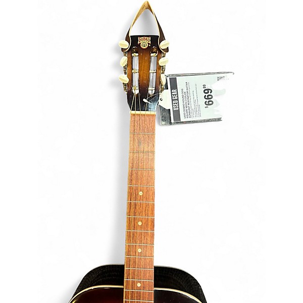 Used Dobro Hound Dog Square Neck 2 Color Sunburst Resonator Guitar