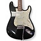 Used Starcaster by Fender Stratocaster Metallic Black Solid Body Electric Guitar