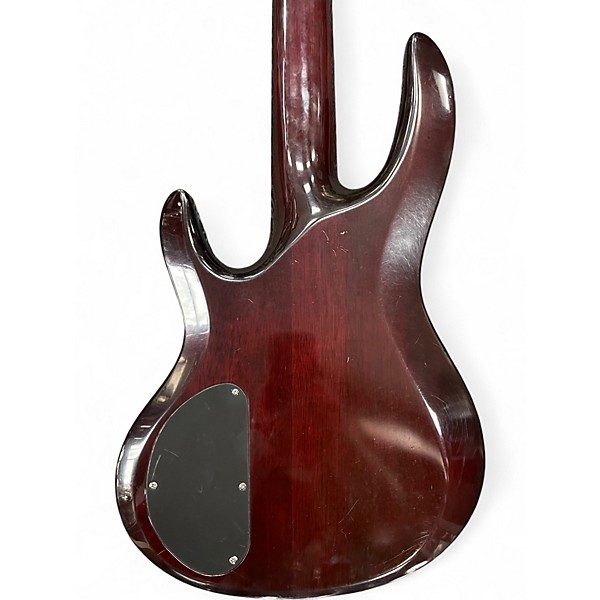 Used ESP LTD B305FM 5 String Red Electric Bass Guitar