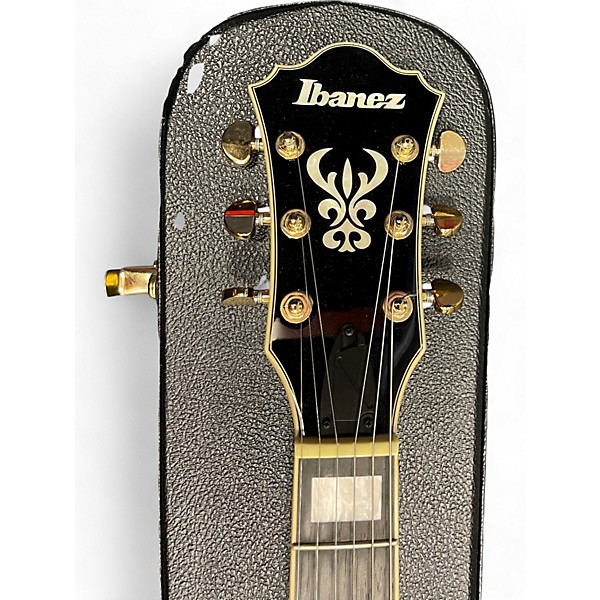 Used Ibanez AS93 Artcore Left Handed Brown Sunburst Hollow Body Electric Guitar