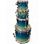 Used Mapex 4 Piece Meridian Birch Indigo Mist Drum Kit