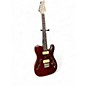 Used Iyv Semi Hollow T Style Trans Red Hollow Body Electric Guitar thumbnail