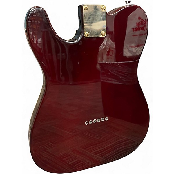Used Iyv Semi Hollow T Style Trans Red Hollow Body Electric Guitar