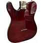 Used Iyv Semi Hollow T Style Trans Red Hollow Body Electric Guitar