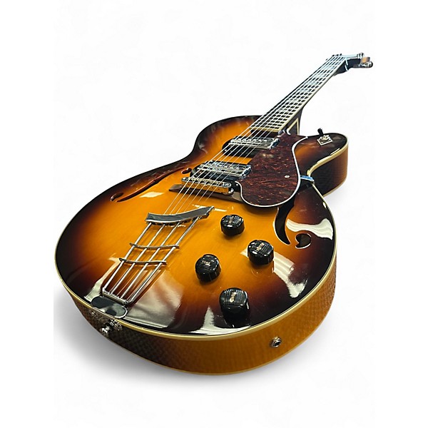 Used Harmony h62 2 Color Sunburst Hollow Body Electric Guitar