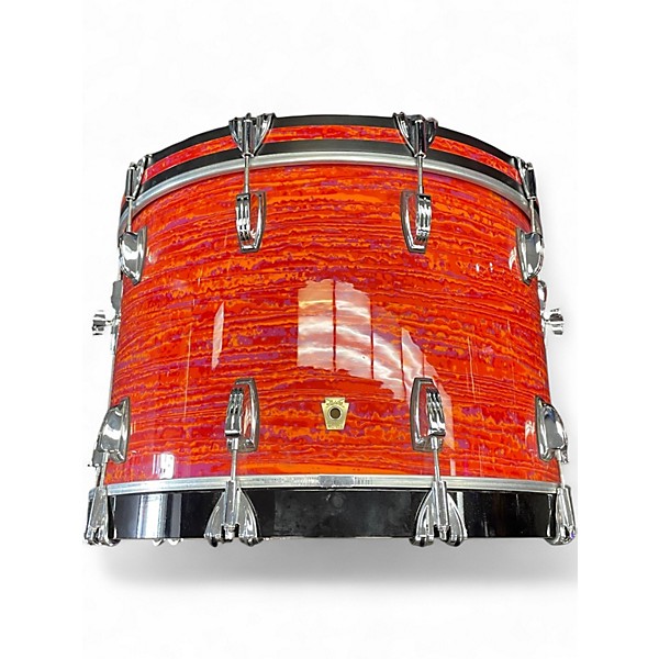 Used Ludwig 3 Piece Classic Maple Mod Orange Drum Kit