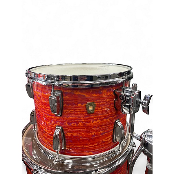 Used Ludwig 3 Piece Classic Maple Mod Orange Drum Kit