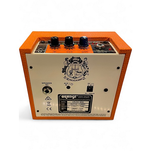 Used Orange Amplifiers Crush Mini Battery Powered Amp
