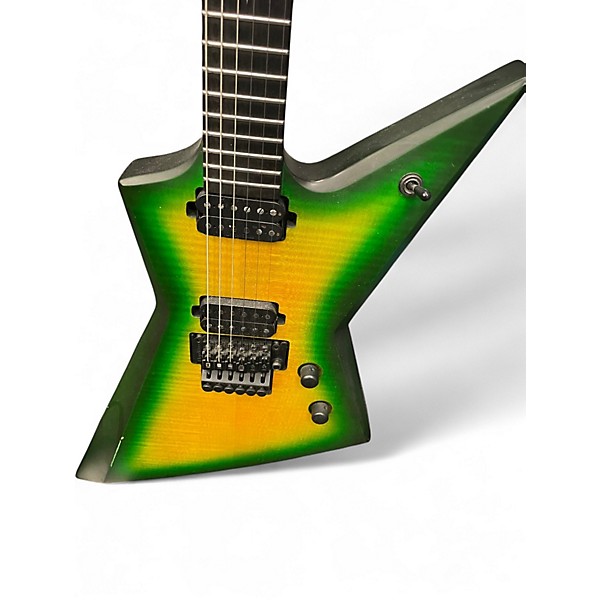 Used Solar Guitars E1.6FRLB SLIME BURST Solid Body Electric Guitar