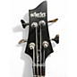 Used Schecter Guitar Research C4 4 String Black Electric Bass Guitar