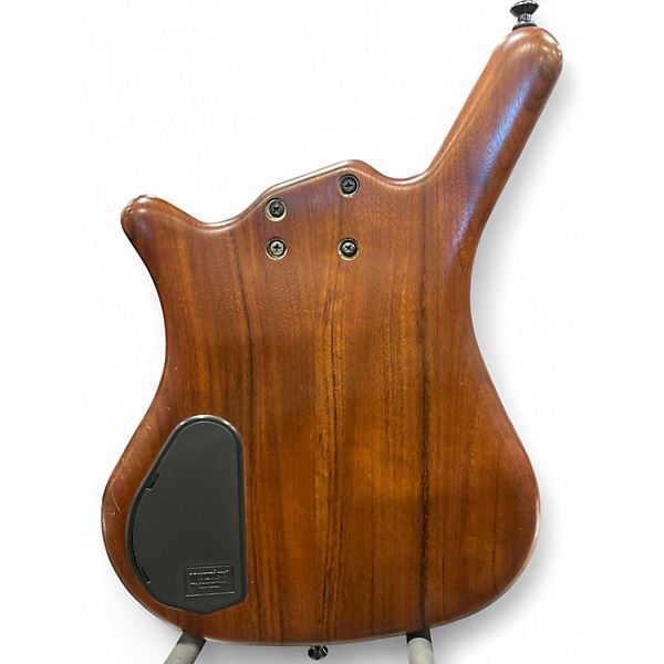 Used Warwick Thumb 5 String Bolt-On Walnut Electric Bass Guitar