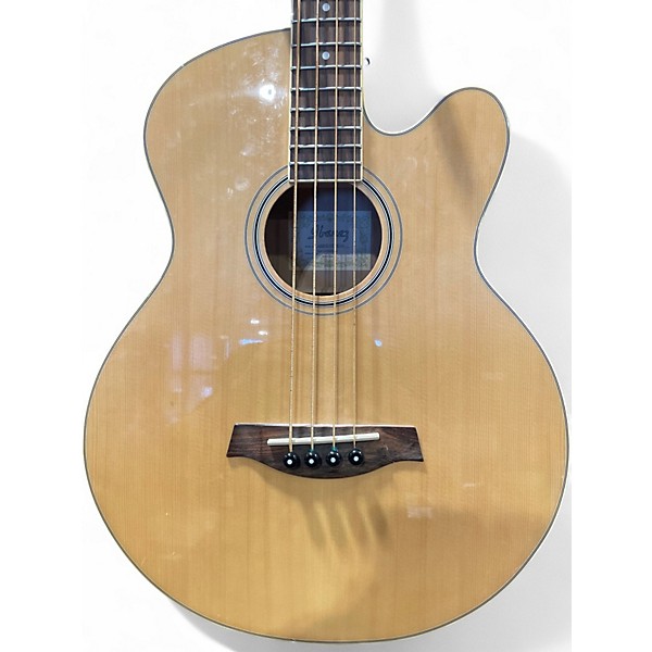 Used Ibanez AEB5E Natural Acoustic Bass Guitar