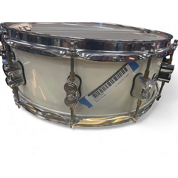 Used PDP by DW 5.5X14 Concept Series Snare Pearl White Drum