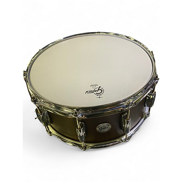 Used Gretsch Drums 6.5in Stave Walnut Snare Drum Walnut Drum