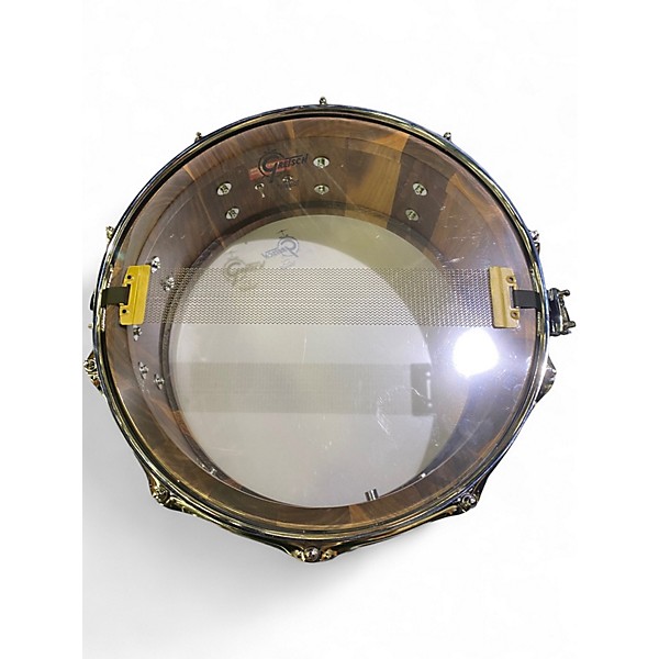Used Gretsch Drums 6.5in Stave Walnut Snare Drum Walnut Drum