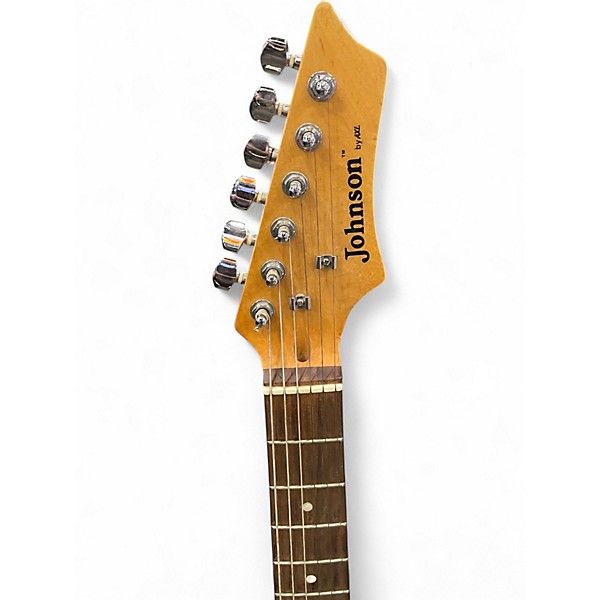 Used 2020 Johnson Double Cut 2 Tone Sunburst Solid Body Electric Guitar