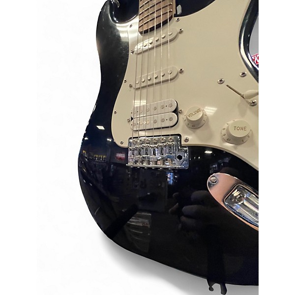 Used 2020 Fender Stratacoustic Black and White Acoustic Electric Guitar