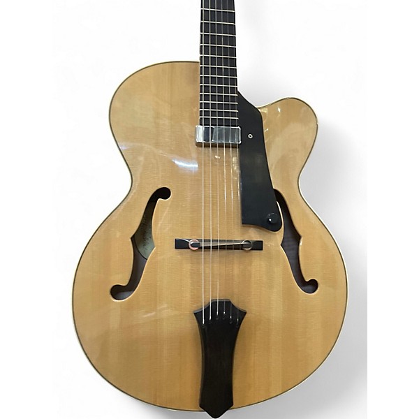 Used Galloup archtop student Natural Hollow Body Electric Guitar