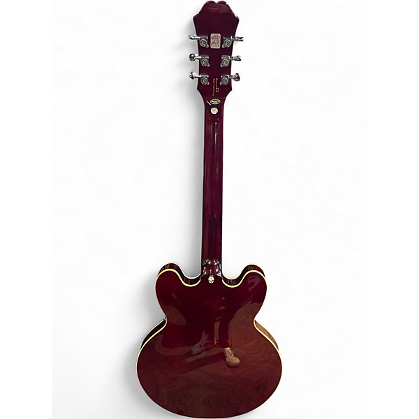 Used 2023 Epiphone Noel Gallagher Riviera Burgundy Hollow Body Electric Guitar