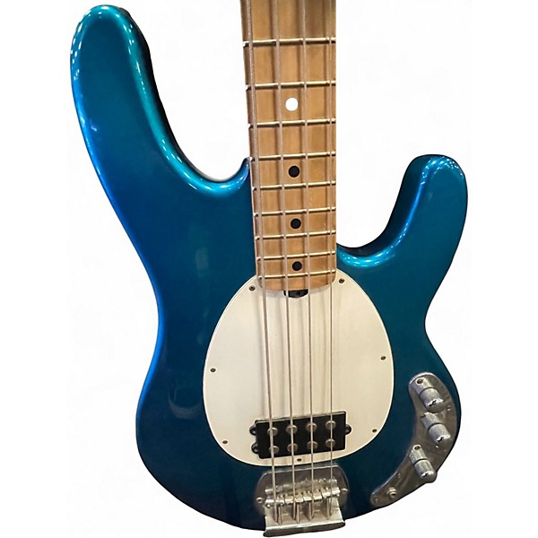Used Ernie Ball Music Man OLP STINGRAY Blue Sapphire Electric Bass Guitar