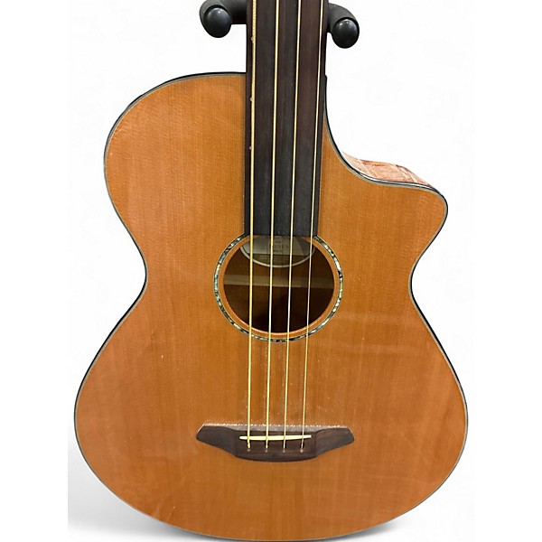 Used Breedlove Solo Bass Fretless Natural Acoustic Bass Guitar