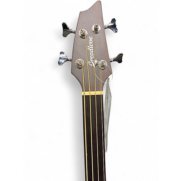Used Breedlove Solo Bass Fretless Natural Acoustic Bass Guitar