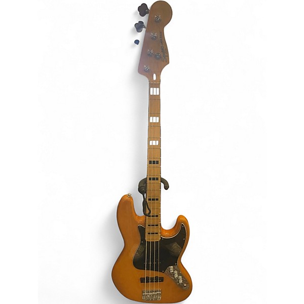 Used Squier Vintage Modified Jazz Bass Natural Electric Bass Guitar