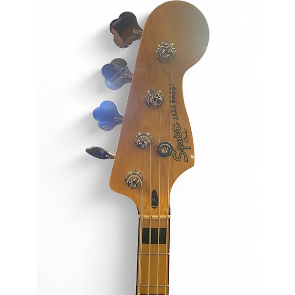 Used Squier Vintage Modified Jazz Bass Natural Electric Bass Guitar