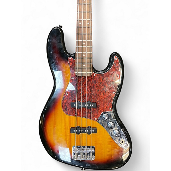 Used Squier Classic vibe 60s Jazz Bass 2 Tone Sunburst Electric Bass Guitar