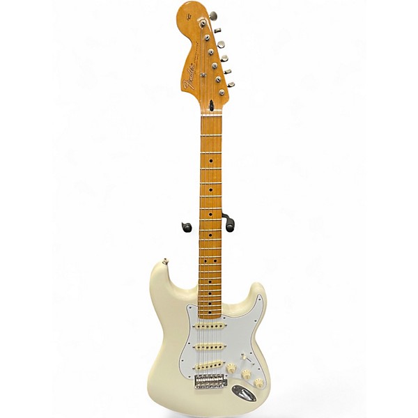 Used Fender Jimi Hendrix Stratocaster Olympic White Solid Body Electric Guitar