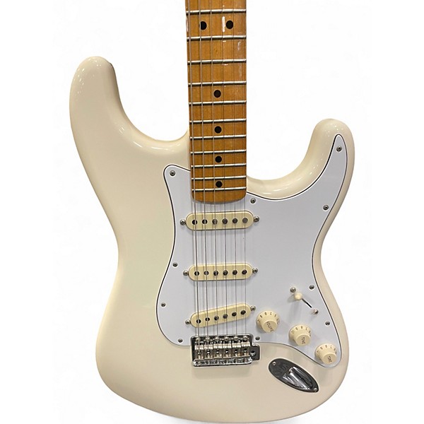 Used Fender Jimi Hendrix Stratocaster Olympic White Solid Body Electric Guitar