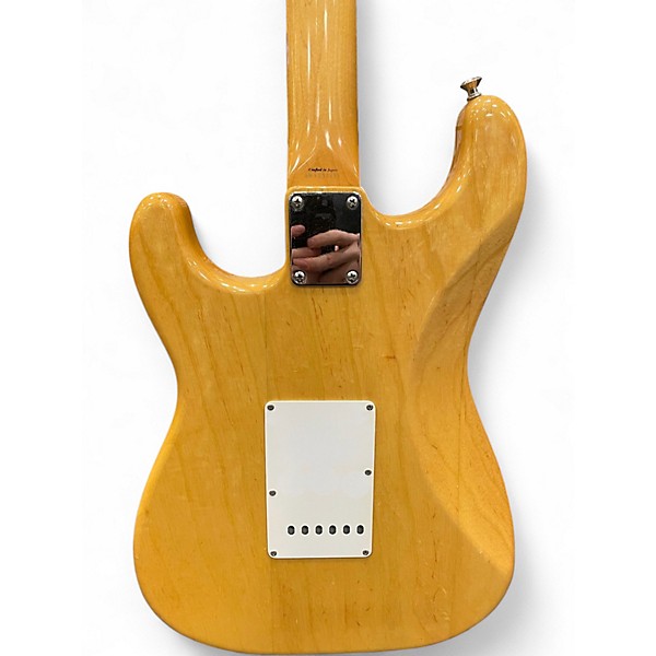 Used Fender Japanese Stratocaster Natural Solid Body Electric Guitar