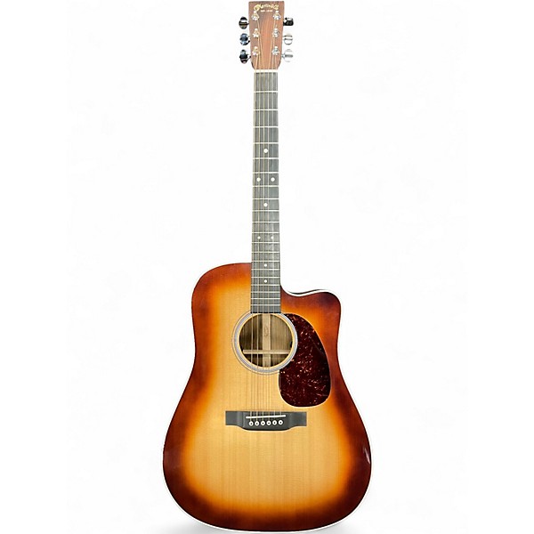 Used Martin DC14F 2 Color Sunburst Acoustic Electric Guitar