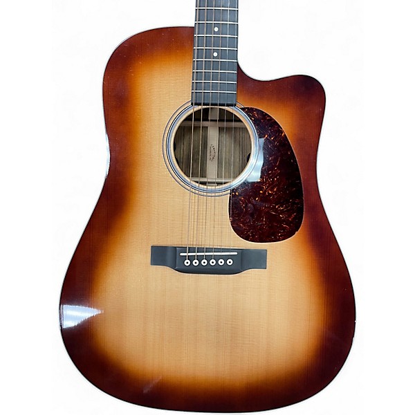 Used Martin DC14F 2 Color Sunburst Acoustic Electric Guitar