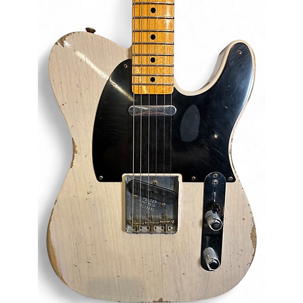 Used Fender 50S RELIC TELECASTER CUSTOM SHOP Antique White Solid Body Electric Guitar