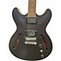 Used Ibanez AS53 Trans Black Hollow Body Electric Guitar