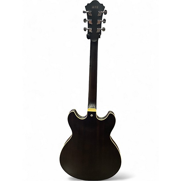 Used Ibanez AS53 Trans Black Hollow Body Electric Guitar