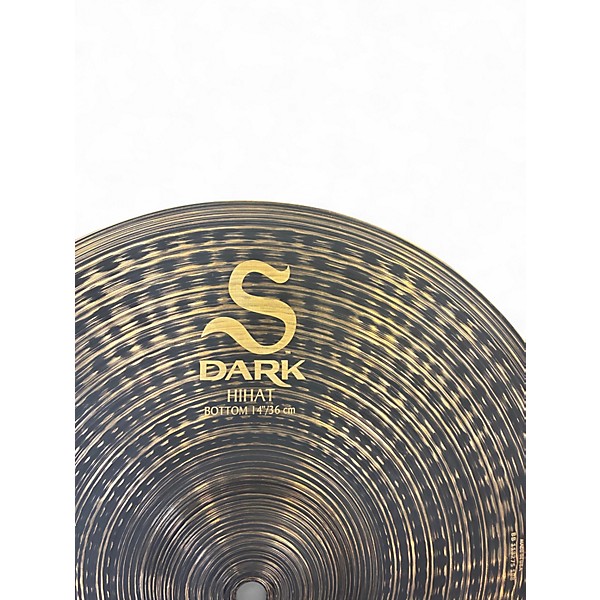 Used Zildjian 14in S Dark Hihat Pair Cymbal