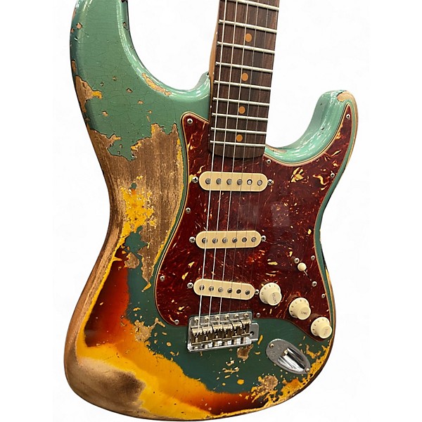 Used 2023 Fender Custom Shop 1960s Stratocaster SHERWOOD METALLIC/3 COLOR SUNBURST Solid Body Electric Guitar