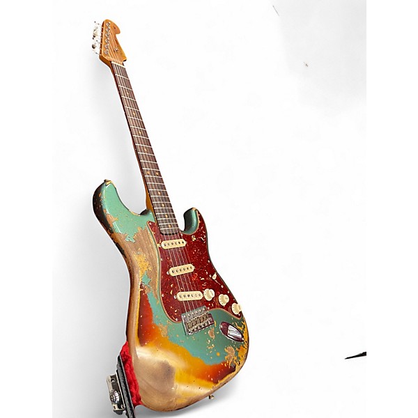 Used 2023 Fender Custom Shop 1960s Stratocaster SHERWOOD METALLIC/3 COLOR SUNBURST Solid Body Electric Guitar