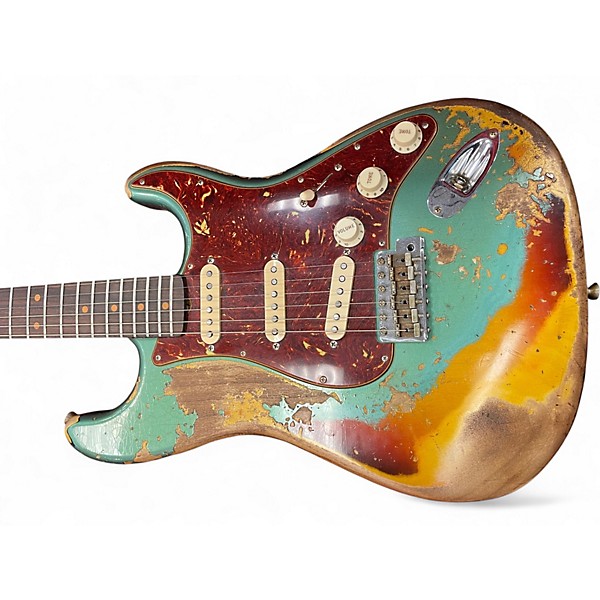 Used 2023 Fender Custom Shop 1960s Stratocaster SHERWOOD METALLIC/3 COLOR SUNBURST Solid Body Electric Guitar