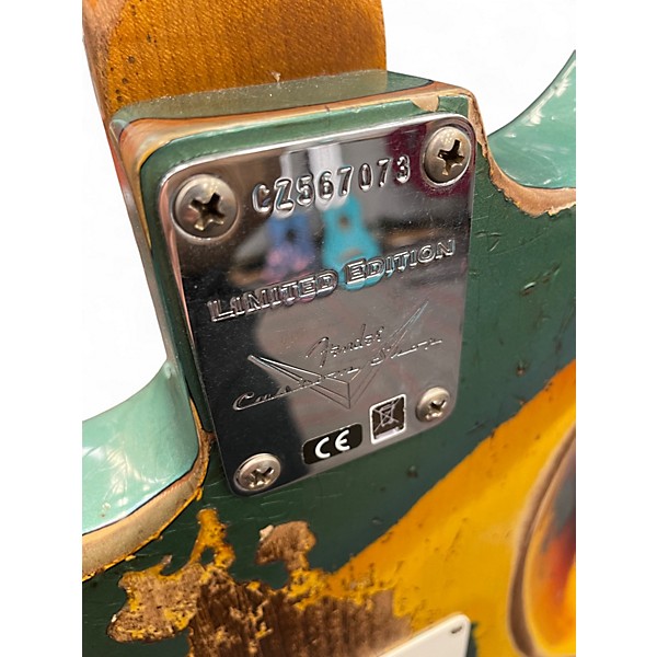 Used 2023 Fender Custom Shop 1960s Stratocaster SHERWOOD METALLIC/3 COLOR SUNBURST Solid Body Electric Guitar