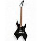 Used B.C. Rich Bronze Series Warlock Black Solid Body Electric Guitar thumbnail